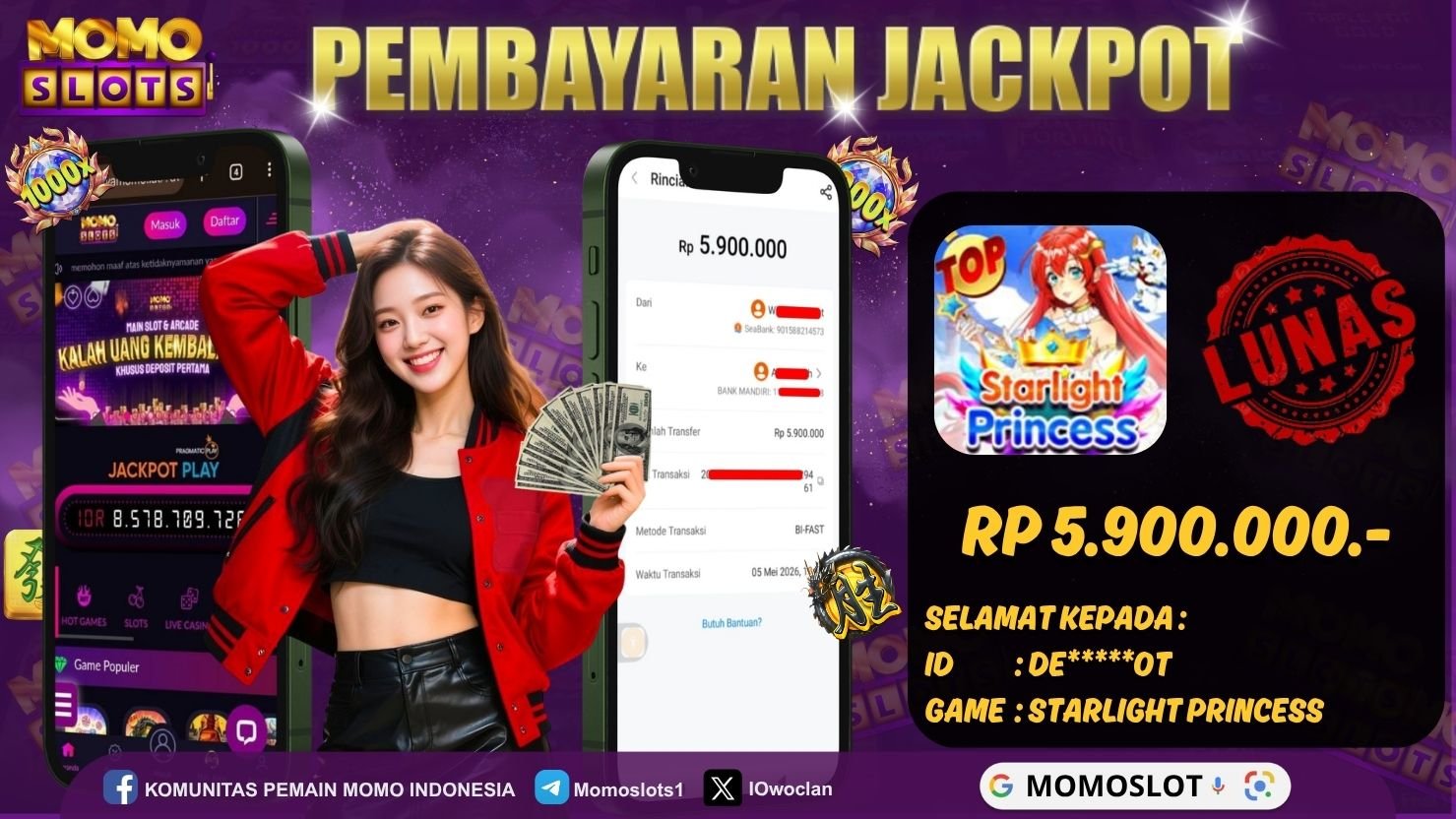 MOMOSLOTS JACKPOT SLOT STARLIGHT PRINCESS